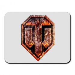 Килимок для миші Логотип World Of Tanks "Розпечений метал" - PrintSalon