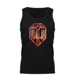 Майка чоловіча Логотип World Of Tanks "Розпечений метал" - PrintSalon