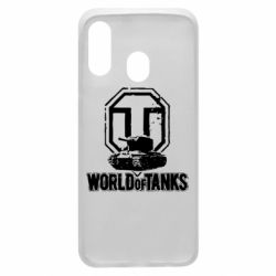 Чохол для Samsung A40 Логотип World Of Tanks - PrintSalon