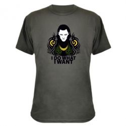 Камуфляжная футболка Локи "I do what I want"-PrintSalon Камуфляжная футболка Локи "I do what I want"