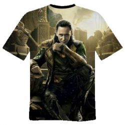 Мужская футболка 3D Loki MARVEL - PrintSalon