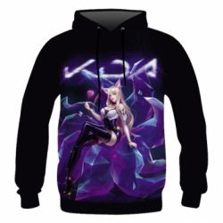 Мужское 3D худи LoL Ahri K - PrintSalon