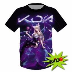 Детская 3D футболка LoL Ahri K - PrintSalon
