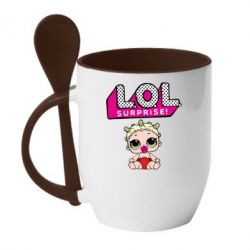 Чашка с ложкой LoL surprise baby - PrintSalon