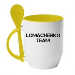Чашка с ложкой Lomachenko Team - PrintSalon