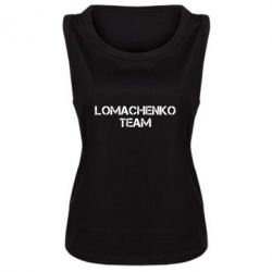 Женская майка Lomachenko Team - PrintSalon