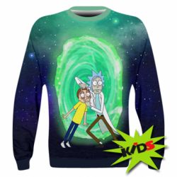 Дитячий 3D світшот Look Morty Space - PrintSalon