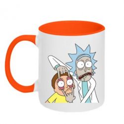 Чашка двухцветная 320ml Look Morty - PrintSalon