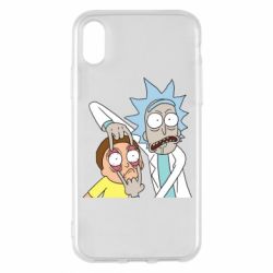 Чехол для iPhone X/Xs Look Morty - PrintSalon