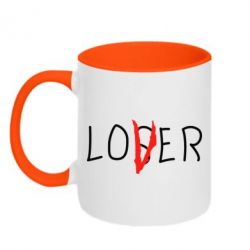 Чашка двухцветная 320ml Loser-Lover - PrintSalon