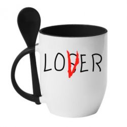 Чашка с ложкой Loser-Lover - PrintSalon