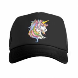 Кепка-тракер Лошадь с цветной гривой - PrintSalon