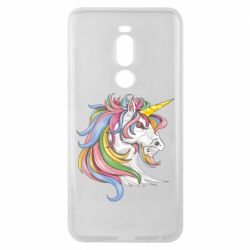 Чехол для Meizu Note 8 Лошадь с цветной гривой - PrintSalon