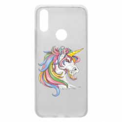 Чехол для Xiaomi Redmi 7 Лошадь с цветной гривой - PrintSalon