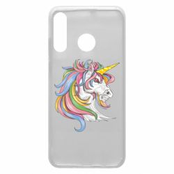 Чехол для Huawei P30 Lite Лошадь с цветной гривой - PrintSalon