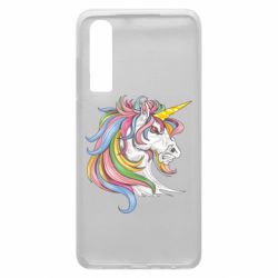 Чехол для Huawei P30 Лошадь с цветной гривой - PrintSalon