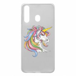 Чехол для Samsung A60 Лошадь с цветной гривой - PrintSalon