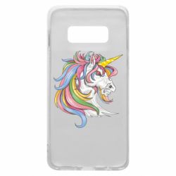 Чехол для Samsung S10e Лошадь с цветной гривой - PrintSalon