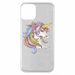 Чехол для iPhone 11 Лошадь с цветной гривой - PrintSalon