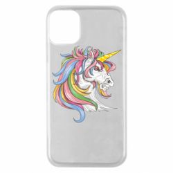 Чехол для iPhone 11 Pro Лошадь с цветной гривой - PrintSalon