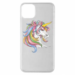 Чехол для iPhone 11 Pro Max Лошадь с цветной гривой - PrintSalon