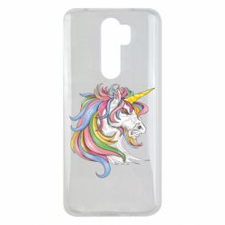 Чехол для Xiaomi Redmi Note 8 Pro Лошадь с цветной гривой - PrintSalon