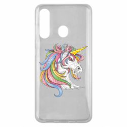Чехол для Samsung M40 Лошадь с цветной гривой - PrintSalon
