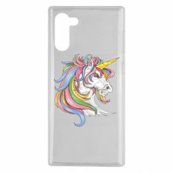 Чехол для Samsung Note 10 Лошадь с цветной гривой - PrintSalon