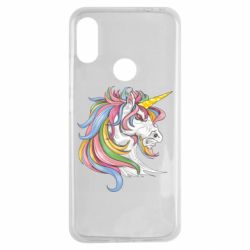 Чехол для Xiaomi Redmi Note 7 Лошадь с цветной гривой - PrintSalon