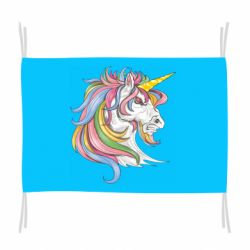 Флаг Лошадь с цветной гривой - PrintSalon