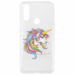 Чехол для Oppo A31 Лошадь с цветной гривой - PrintSalon