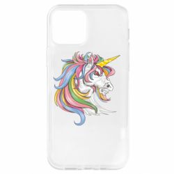 Чехол для iPhone 12 Лошадь с цветной гривой - PrintSalon