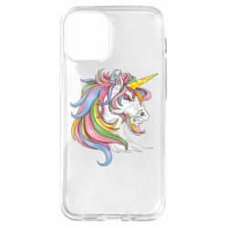 Чехол для iPhone 12 mini Лошадь с цветной гривой - PrintSalon