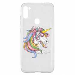 Чехол для Samsung A11/M11 Лошадь с цветной гривой - PrintSalon