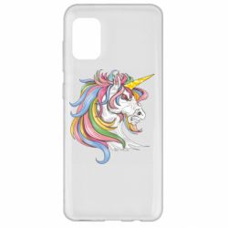 Чехол для Samsung A31 Лошадь с цветной гривой - PrintSalon