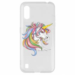 Чехол для Samsung A01/M01 Лошадь с цветной гривой - PrintSalon