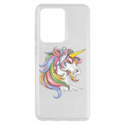 Чехол для Samsung S20 Ultra Лошадь с цветной гривой - PrintSalon
