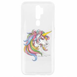 Чехол для Oppo A5/A9 2020 Лошадь с цветной гривой - PrintSalon