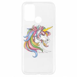 Чехол для Oppo A52/A72/A92 Лошадь с цветной гривой - PrintSalon