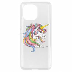 Чехол для Xiaomi Mi11 Лошадь с цветной гривой - PrintSalon