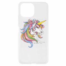 Чехол для Xiaomi Mi11 Lite Лошадь с цветной гривой - PrintSalon