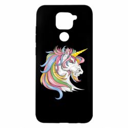 Чехол для Xiaomi Redmi Note 9/Redmi 10X Лошадь с цветной гривой - PrintSalon