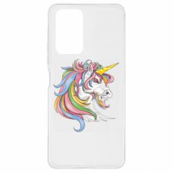 Чехол для Xiaomi Redmi Note 10 Pro Лошадь с цветной гривой - PrintSalon