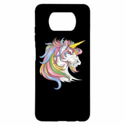 Чехол для Xiaomi Poco X3 Лошадь с цветной гривой - PrintSalon