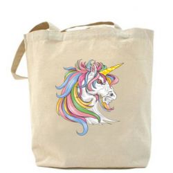 Эко-сумка Лошадь с цветной гривой - PrintSalon