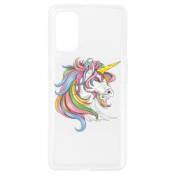 Чехол для Realme 7 Pro Лошадь с цветной гривой - PrintSalon