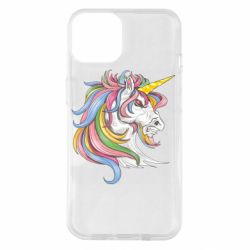 Чехол для iPhone 14 Лошадь с цветной гривой - PrintSalon