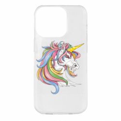 Чехол для iPhone 14 Pro Лошадь с цветной гривой - PrintSalon