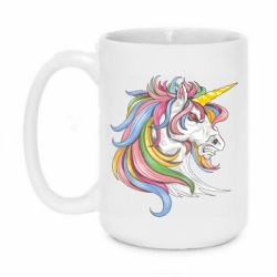 Чашка 420ml Лошадь с цветной гривой - PrintSalon