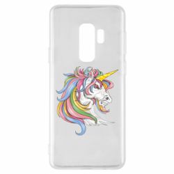 Чехол для Samsung S9+ Лошадь с цветной гривой - PrintSalon